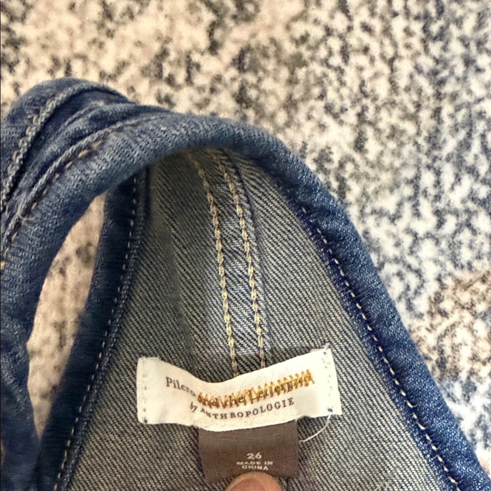 Anthropologie Pilcro The Painters model
Denim Button-Front Overalls - Blue - Picture 5 of 6